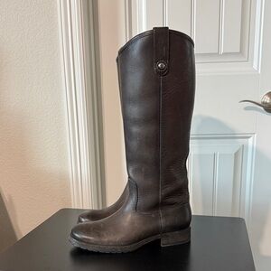 Frye Dark Grey/dark brown Leather Boots